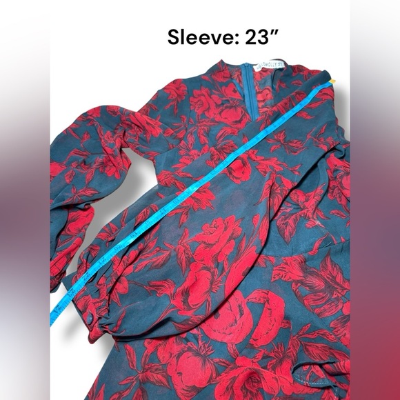 Hello Molly HARD‎ TO KEEP UP DRESS FOREST GREEN Size S EUC - Picture 7 of 10